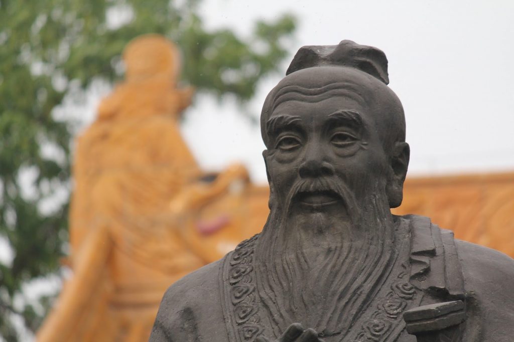 Estátua de Confúcio na China