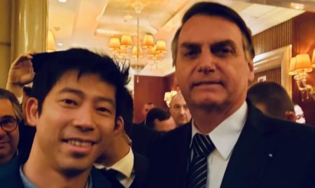 Thomas Law e Jair Bolsonaro