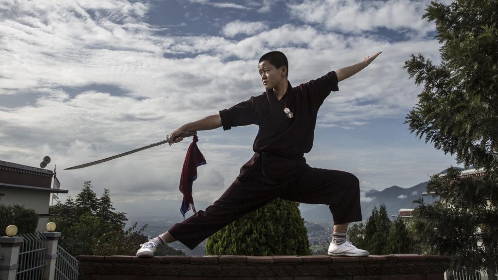 Monjas que praticam o kung fu